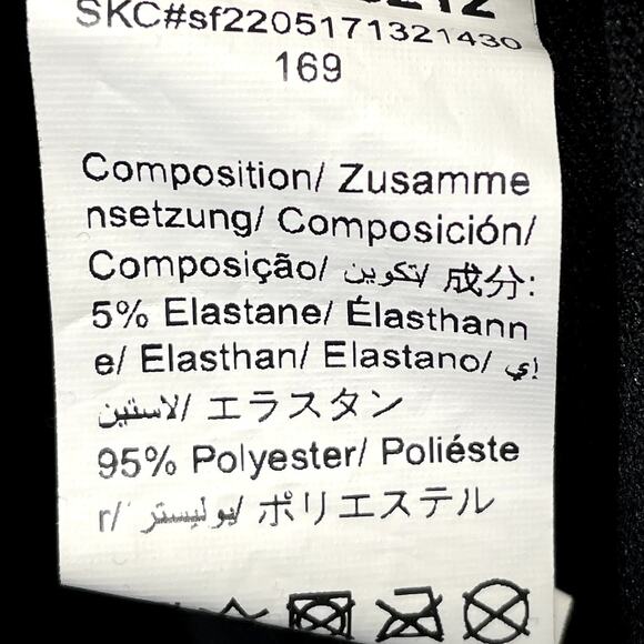 Shein Open Front Black Blazer Shoulder Pads Rouched Sleeves 2XL - Picture 6 of 6